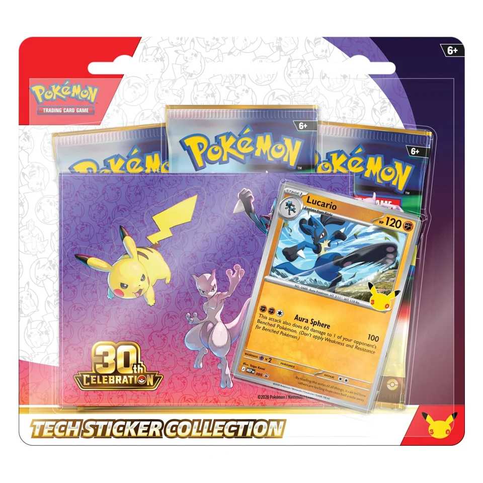 30° Anniversario: Lucario Tech Sticker Collection