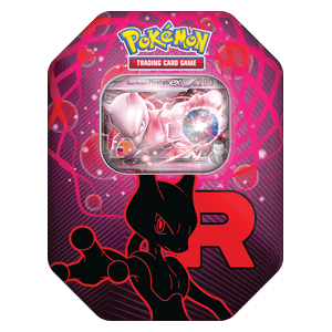 Scatola da collezione Team Rocket Tins: Mewtwo ex del Team Rocket